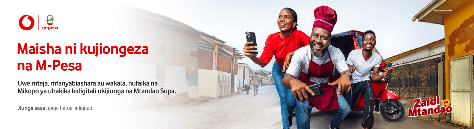 Official Vodacom M-Pesa campaign banner